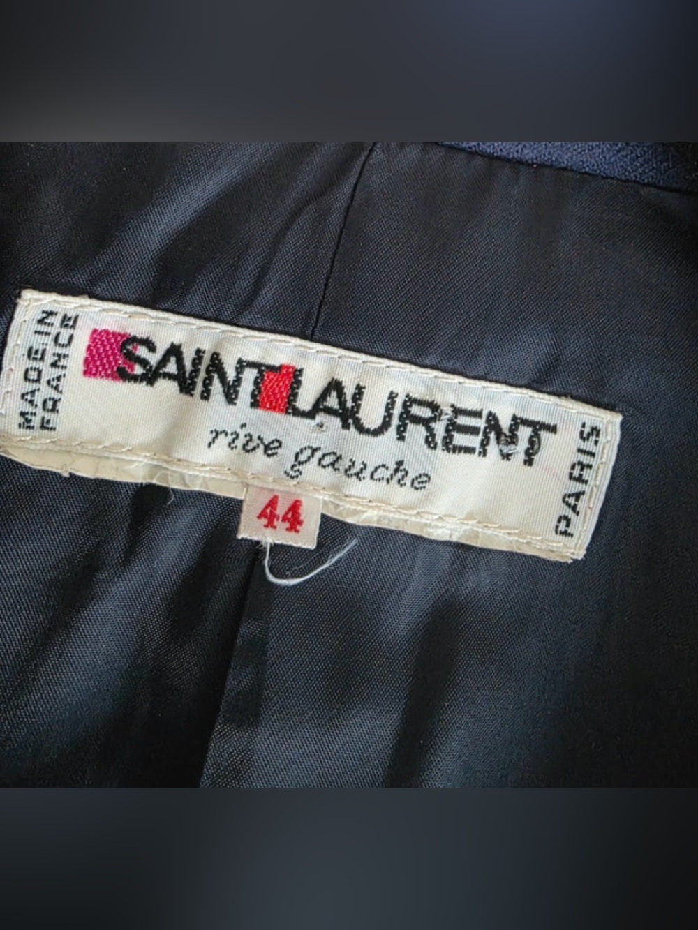 Saint Laurent vintage Rive Gauche Navy Wool
Braided Trim Blazer Made in France - Picture 8 of 8